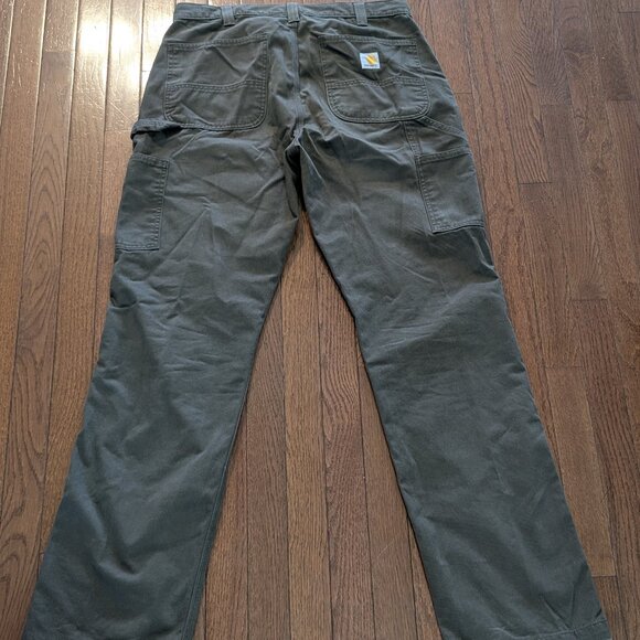 Carhartt Relaxed Twill Dungaree Carpenter Pants - Size 35x34 - Picture 1 of 5